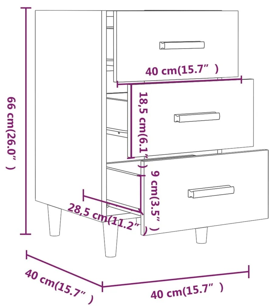 ΚΟΜΟΔΙΝΟ ΜΑΥΡΟ 40 X 40 X 66 ΕΚ. ΑΠΟ ΕΠΕΞΕΡΓΑΣΜΕΝΟ ΞΥΛΟ 812079