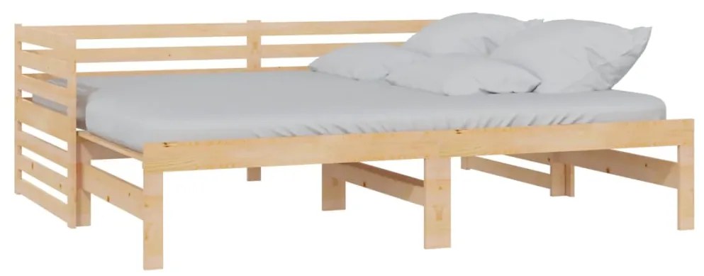 vidaXL Καναπές Κρεβάτι 2 x (90 x 200) εκ. από Μασίφ Ξύλο Πεύκου