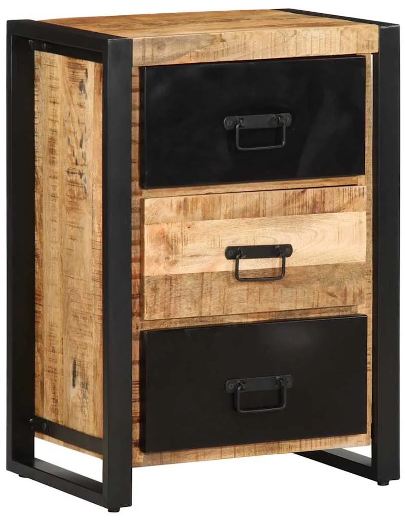 vidaXL ντουλάπι συρταριών  50x35x70 cm Στερεό ακατέργαστο ξύλο Mango