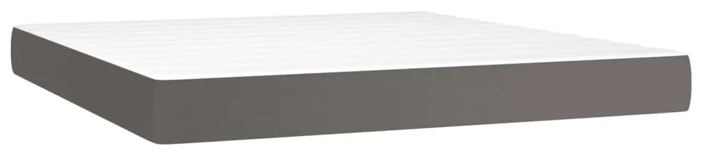 ΚΡΕΒΑΤΙ BOXSPRING ΜΕ ΣΤΡΩΜΑ ΓΚΡΙ 180X200 ΕΚ. ΣΥΝΘΕΤΙΚΟ ΔΕΡΜΑ 3130737