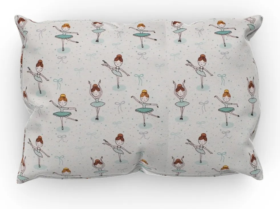 DIMcol ΜΑΞΙΛΑΡΟΘΗΚΗ ΕΜΠΡΙΜΕ ΠΑΙΔ Flannel Cotton 100% 50Χ70 Μπαλαρίνα 166 Green