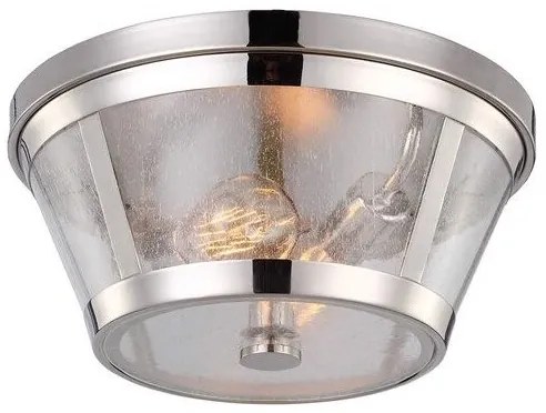 Πλαφονιέρα Φωτιστικό Οροφής 2xE27  Νίκελ  Harrow FE-HARROW-F Elstead Lighting-FE-HARROW-F-Νίκελ Ματ FE-HARROW-F