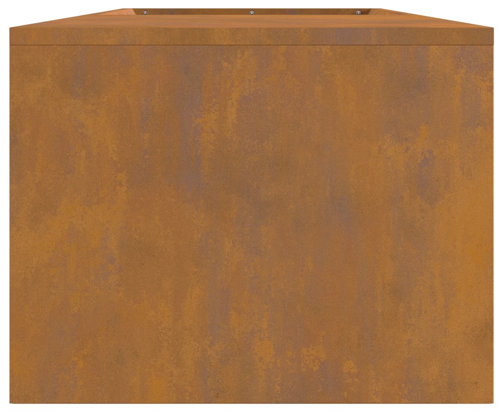 vidaXL Φούρνος με αποθήκευση ξύλων 160x45x35 εκ από weathering steel