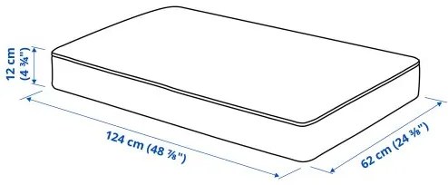 FRÖSÖN κάλυμμα για μαξιλάρι καθίσματος/εξωτερικού χώρου, 124x62 cm 205.268.79