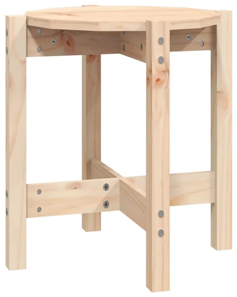 vidaXL Τραπεζάκι Σαλονιού Ø 42,5x45 εκ. από Μασίφ Ξύλο Πεύκου