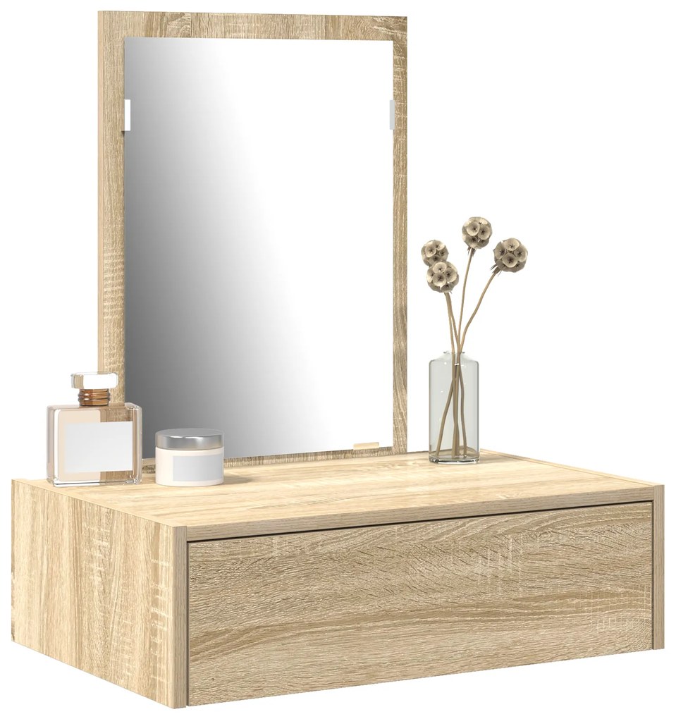vidaXL Κρεμαστό τραπέζι ντυσίματος δρυός Sonoma 60x40x70 εκ.