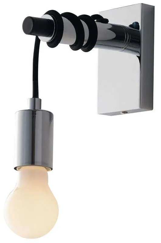 Φωτιστικό Τοίχου - Απλίκα I-Admiral-AP1 Chrome Luce Ambiente Design Metal, Fabric