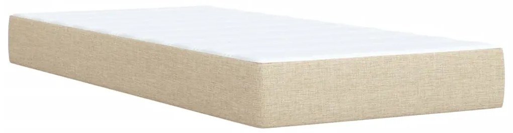 ΚΡΕΒΑΤΙ BOXSPRING ΜΕ ΣΤΡΩΜΑ ΚΡΕΜ 90X200 ΕΚ.ΥΦΑΣΜΑΤΙΝΟ 3288868