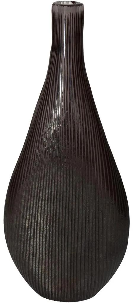 Βάζο ArteLibre Μαύρο Γυαλί 16.5x7x40cm