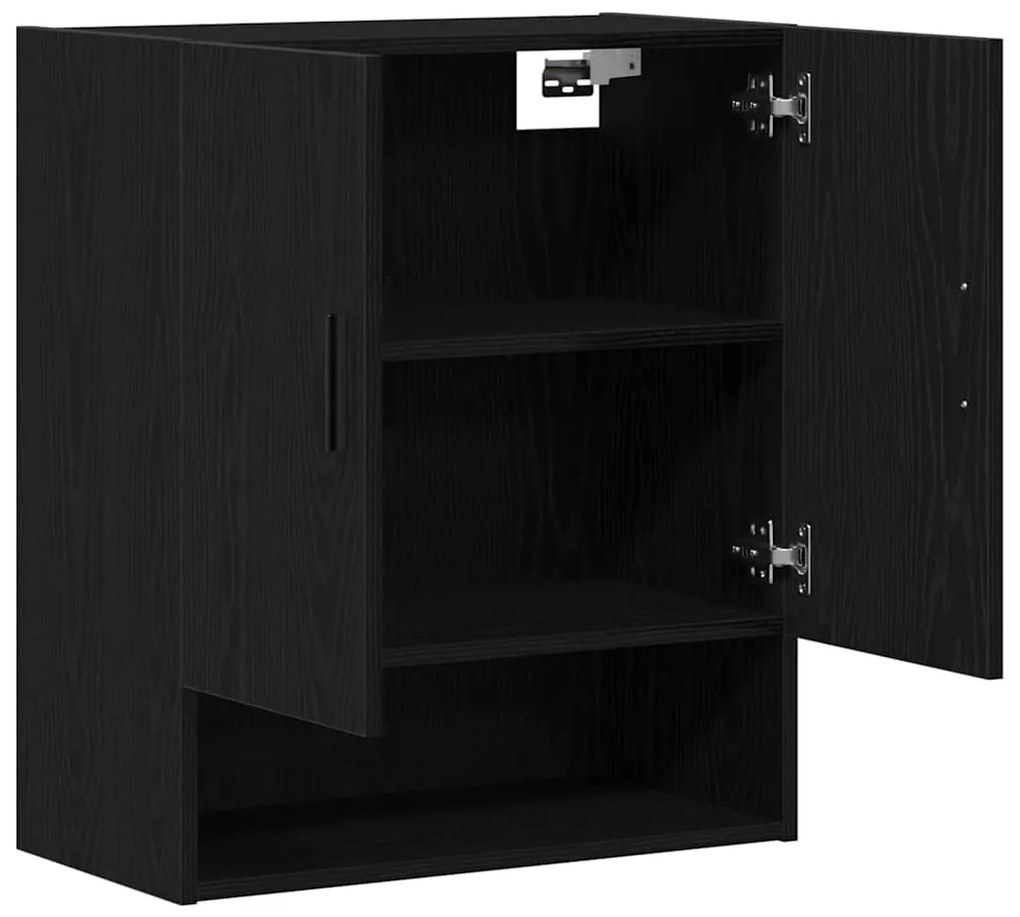 vidaXL Ντουλάπα Τοίχου Μαύρη δρυς 60 x 31 x 70 εκ Επεξεργασμένο ξύλο
