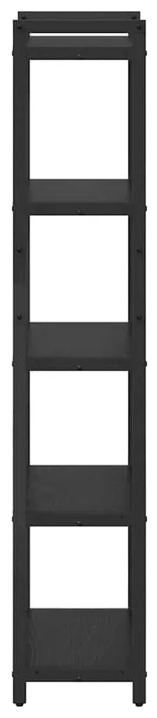 vidaXL Βιβλιοθήκη Μαύρη δρυς 40 x 30 x 153 εκ Επεξεργασμένο ξύλο