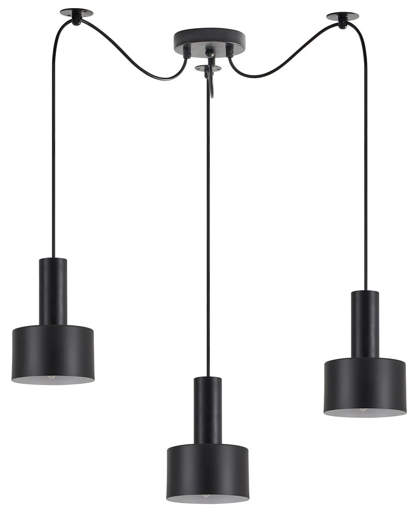 Φωτιστικό Οροφής  SE21-BL-4-BL3-MS1 ADEPT TUBE Black Pendant Black Metal Shade+ - 51W - 100W - 77-8542