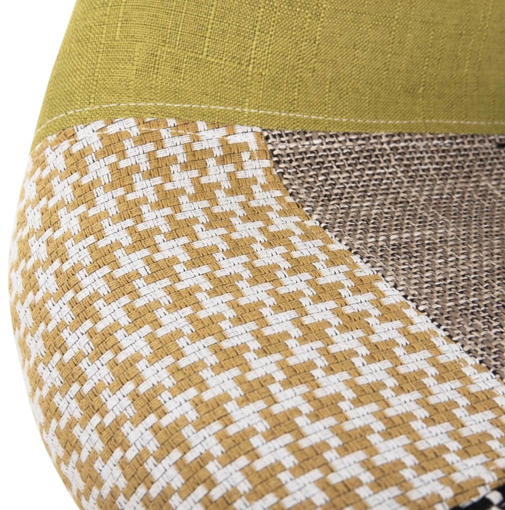 Καρέκλα MIRTO με Ξύλινα πόδια και Κάθισμα PATCHWORK 63x57x80 εκ. 4αδα 63x57x80 εκ.