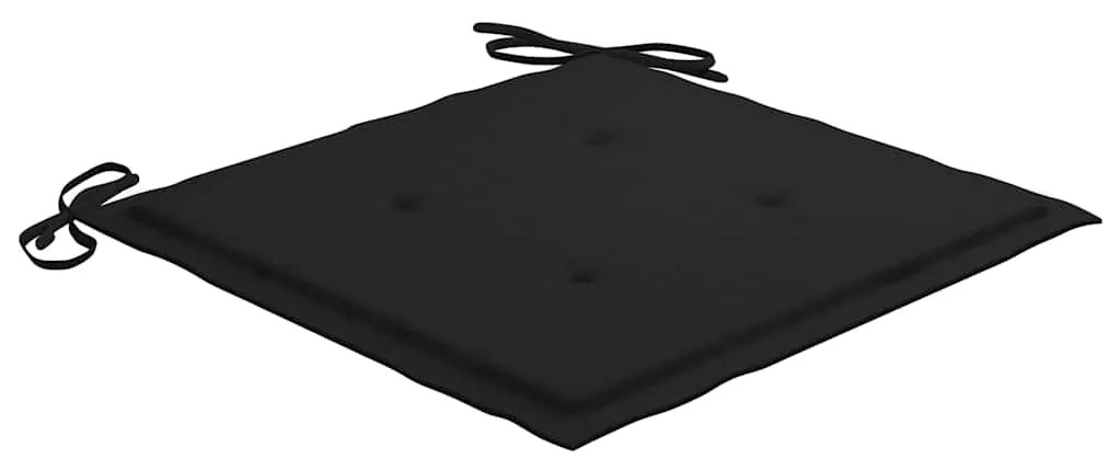 vidaXL Καρέκλες Εξ. Χώρου Πτυσσόμενες 8 τεμ. Ξύλο Ακακίας &amp; Μαξιλάρια