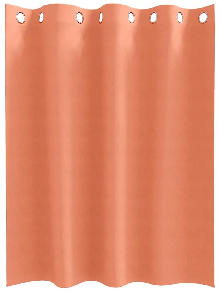 vidaXL Κουρτίνες με κουρτίνες 2 pcs Τερακότα 140x140cm Πολυεστέρας