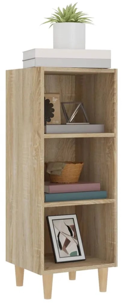vidaXL Ντουλάπι Sonoma Δρυς 34,5x32,5x90 εκ. από Επεξεργασμένο Ξύλο