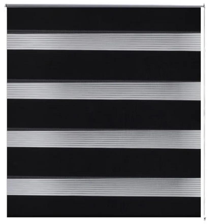 vidaXL Σύστημα Σκίασης Ρόλερ Zebra Μαύρο 40 x 100 εκ.