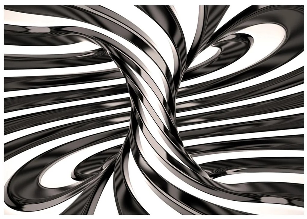 Φωτοταπετσαρία - Black and white swirl 200x154