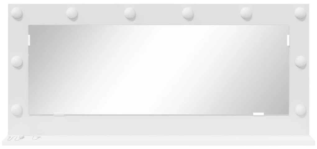 vidaXL Καθρέφτης Vanity με LED Φώτα Λευκό 100x45x18 εκ.