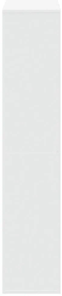vidaXL Βιβλιοθήκη Λευκή 132x29x141,5 εκ. από Επεξεργασμένο Ξύλο