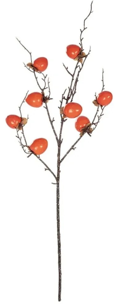 Τεχνητό Λουλούδι Persimmon Fruit 21438 83cm Orange GloboStar Πολυαιθυλένιο