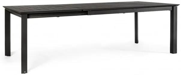 Επεκτεινόμενο Τραπέζι Konnor CX23 Σκούρο Γκρι 160/240x100x76 εκ. - Μαύρο