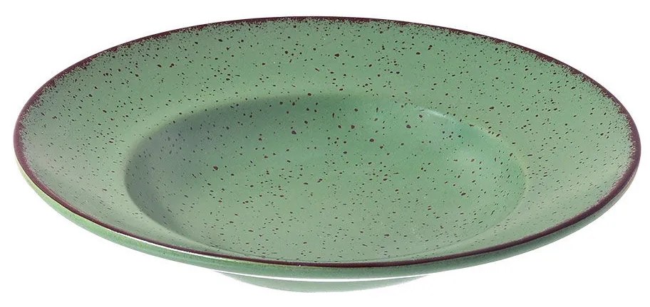 Πιάτο Ζυμαρικών Πορσελάνινο Terra Green 27cm - Estia