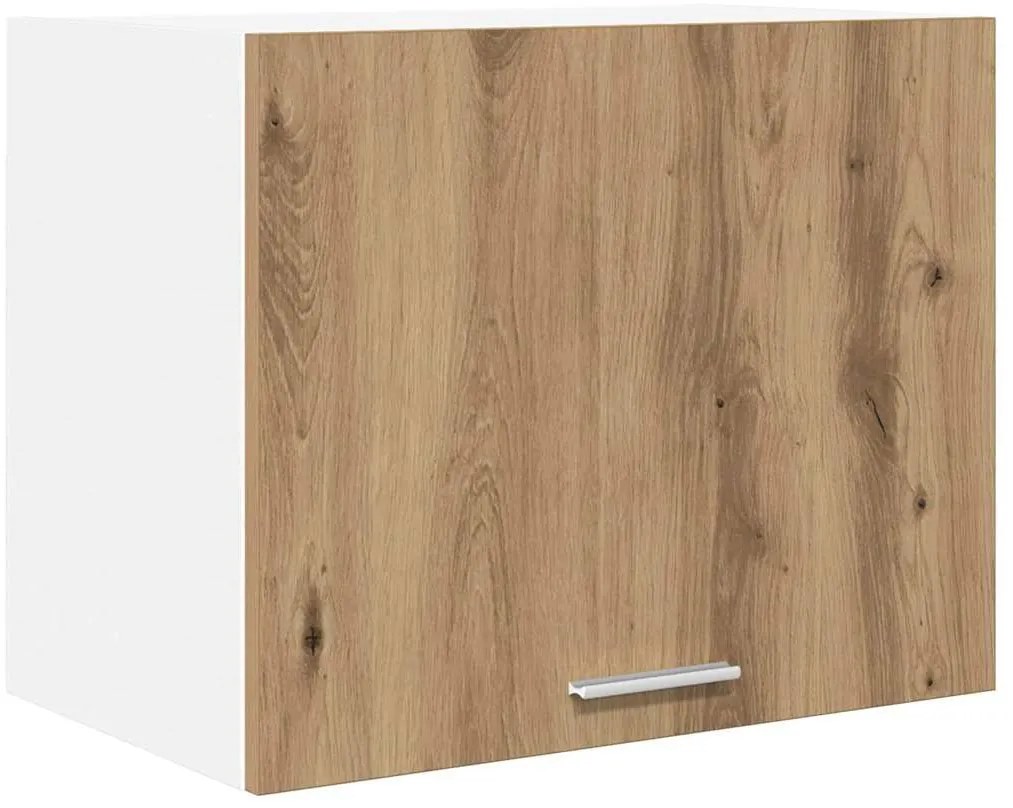 vidaXL Κρεμαστό ντουλάπι Riga 2 pcs Χειροποίητη Δρυς και Λευκό