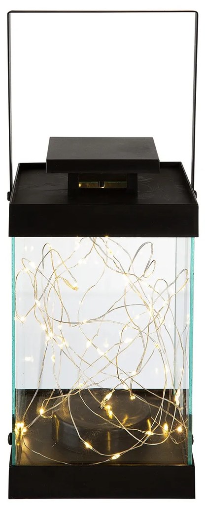 Φανάρι (LED) 'Glorie' Συνθετικό Μαύρο 13x14x30cm-05161062