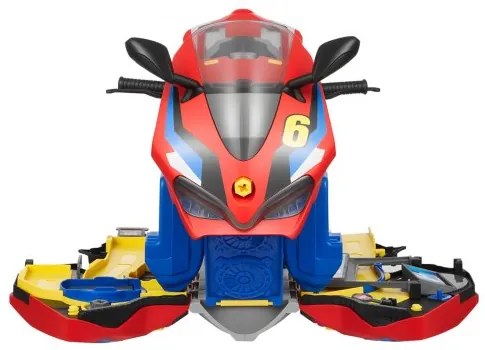 VEVOR Motorcycle Engine Toy, 25 Pieces, Motorcycle Mechanic Toy with Removable Parts, Lights &amp; Sounds, Simulated Riding &amp; Track Racing, Kids Mechanic Workshop Set for Toddler 3 Years and Up, Red