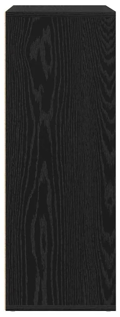 vidaXL Πλαϊνό γραφείο Μαύρη Οξυά 60 x 31 x 84 εκ. Επεξεργασμένο ξύλο