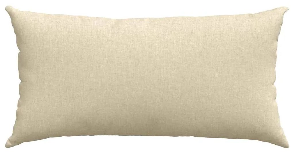 vidaXL Μαξιλάρι Καναπέ 2 pcs Κρεμ 80 x 40 cm ύφασμα