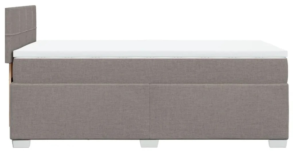 ΚΡΕΒΑΤΙ BOXSPRING ΜΕ ΣΤΡΩΜΑ TAUPE 80X200 ΕΚ. ΥΦΑΣΜΑΤΙΝΟ 3285719