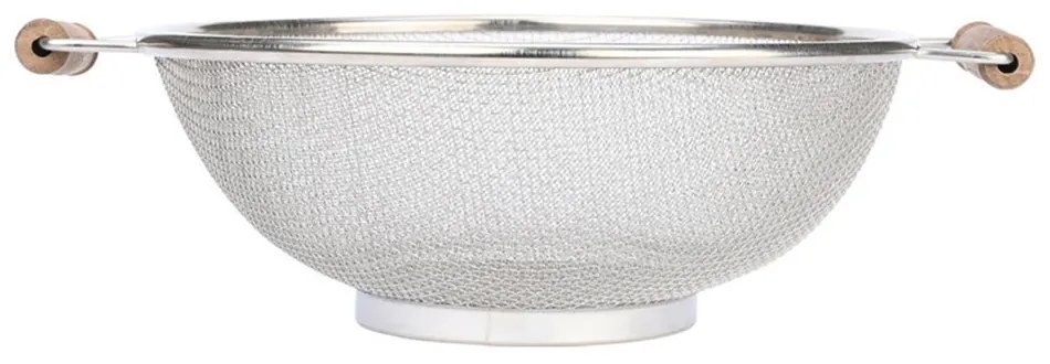 Σουρωτήρι Ζυμαρικών Ανοξείδωτο Allure 01-30650 30x26x10cm Inox-Natural Estia Ατσάλι,Ξύλο