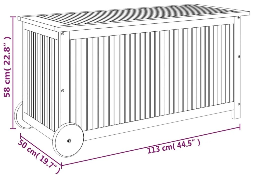 ΜΠΑΟΥΛΟ ΑΠΟΘΗΚΕΥΣΗΣ ΚΗΠΟΥ ΜΕ ΡΟΔΕΣ 113X50X58 ΕΚ. ΜΑΣΙΦ ΑΚΑΚΙΑ 319712