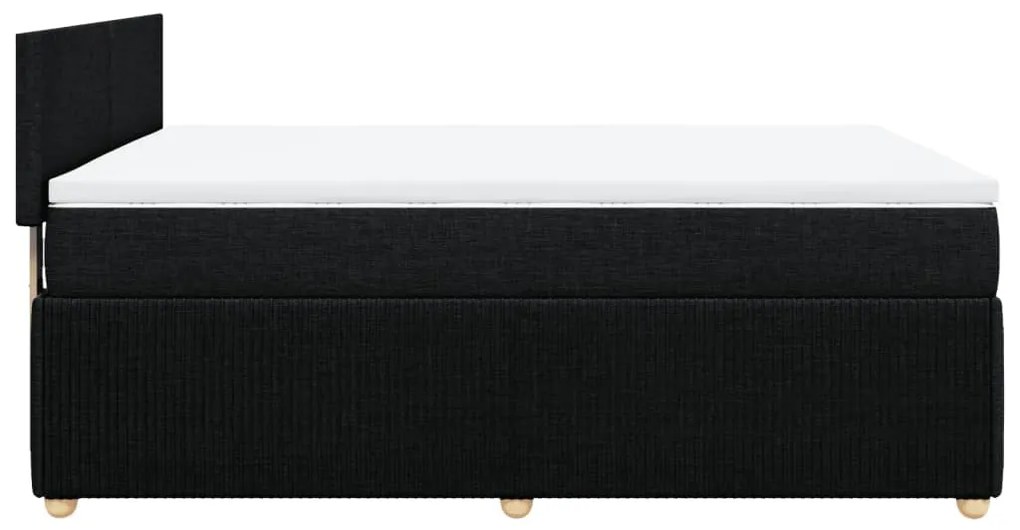 ΚΡΕΒΑΤΙ BOXSPRING ΜΕ ΣΤΡΩΜΑ ΜΑΥΡΟ 140X200 ΕΚ. ΥΦΑΣΜΑΤΙΝΟ 3289774