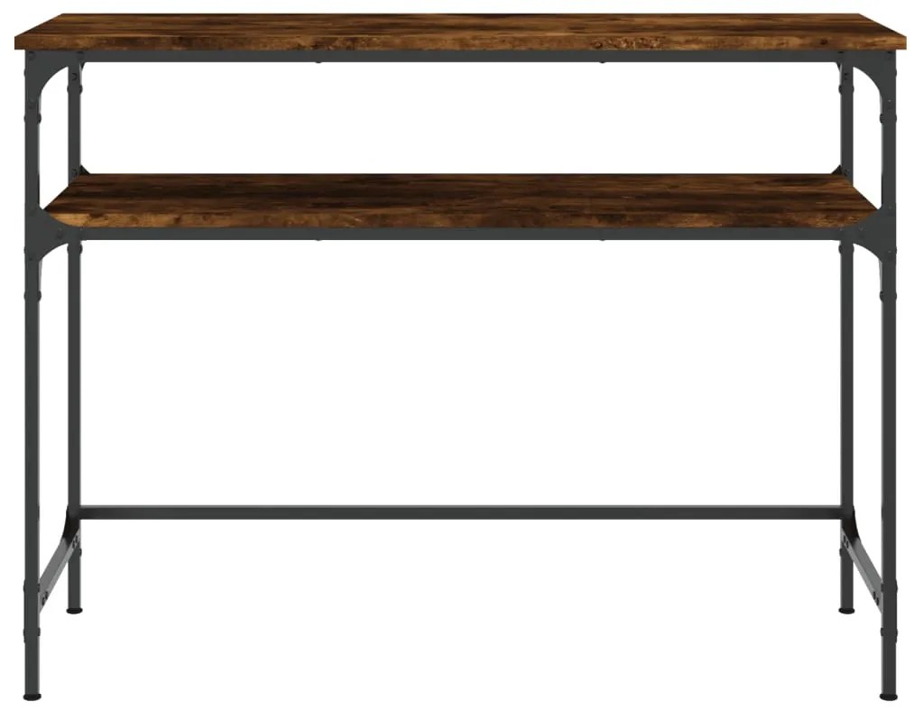 vidaXL Τραπέζι Κονσόλα Καπνιστή Δρυς 100x35,5x75 εκ. Επεξεργ. Ξύλο