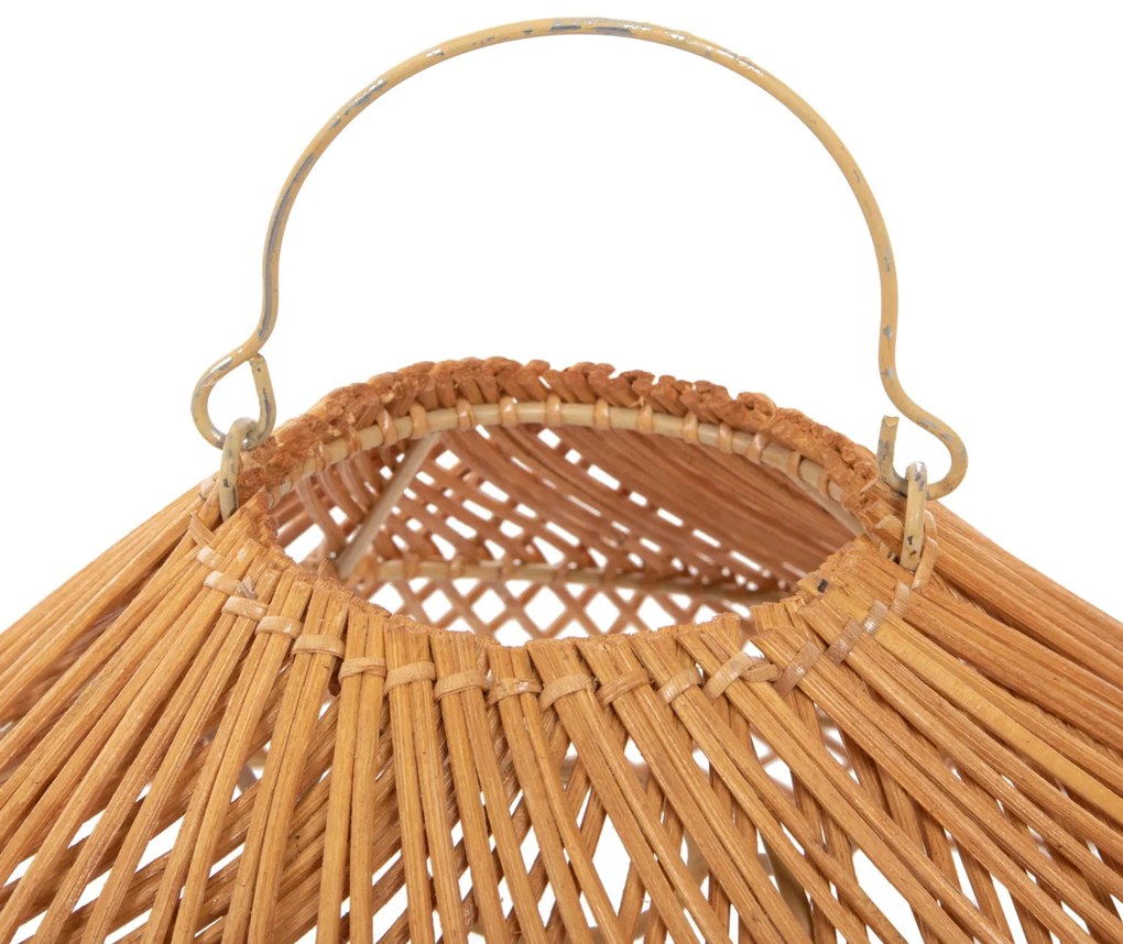 ΦΩΤΙΣΤΙΚΟ ΟΡΟΦΗΣ ΚΡΕΜΑΣΤΟ HM7878.01 RATTAN ΣΕ ΜΠΕΖ ΤΗΣ ΑΜΜΟΥ ΧΡΩΜΑ Φ58,5x31Yεκ - 0535078 - HM7878.01