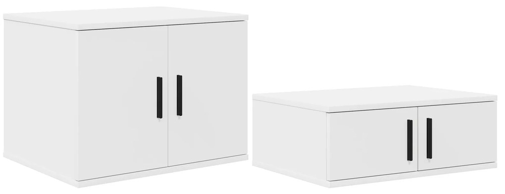 vidaXL Ντουλάπι Αποθήκευσης Λευκό 127x41x40 εκ Κατασκευασμένο από Ξύλο