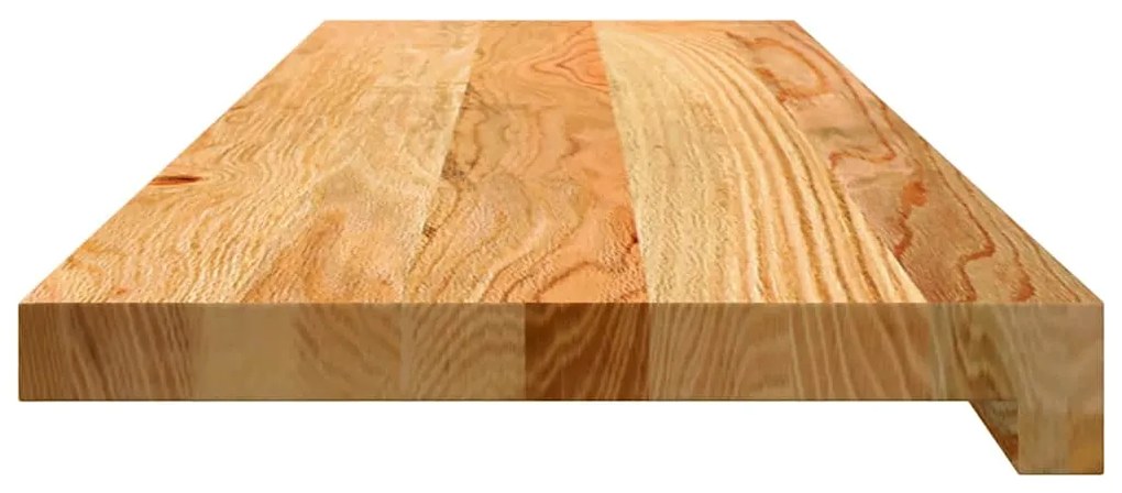 vidaXL Πατάκια Σκάλας 2 τεμ. Ανοιχτό Καφέ 90x25x2 cm Ξύλο Δρυός