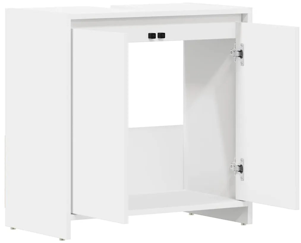 vidaXL Ντουλάπι Νιπτήρα Λευκό 60 x 33 x 61 εκ. από Επεξ. Ξύλο