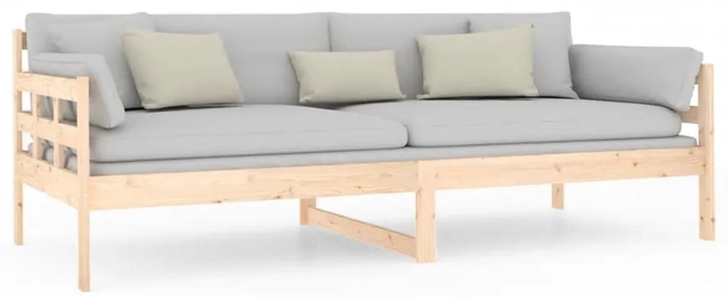 vidaXL Καναπές Κρεβάτι 90 x 200 εκ. από Μασίφ Ξύλο Πεύκου
