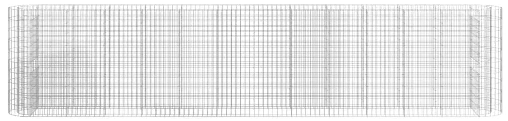 vidaXL Συρματοκιβώτιο-Γλάστρα Υπερυψωμένη 470x50x100 εκ Γαλβαν. Ατσάλι