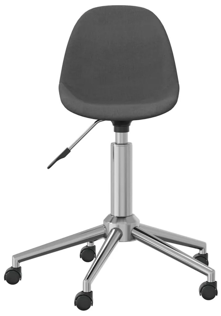 vidaXL 3086063  Swivel Dining Chairs 6 pcs Dark Grey Fabric (3x333466)