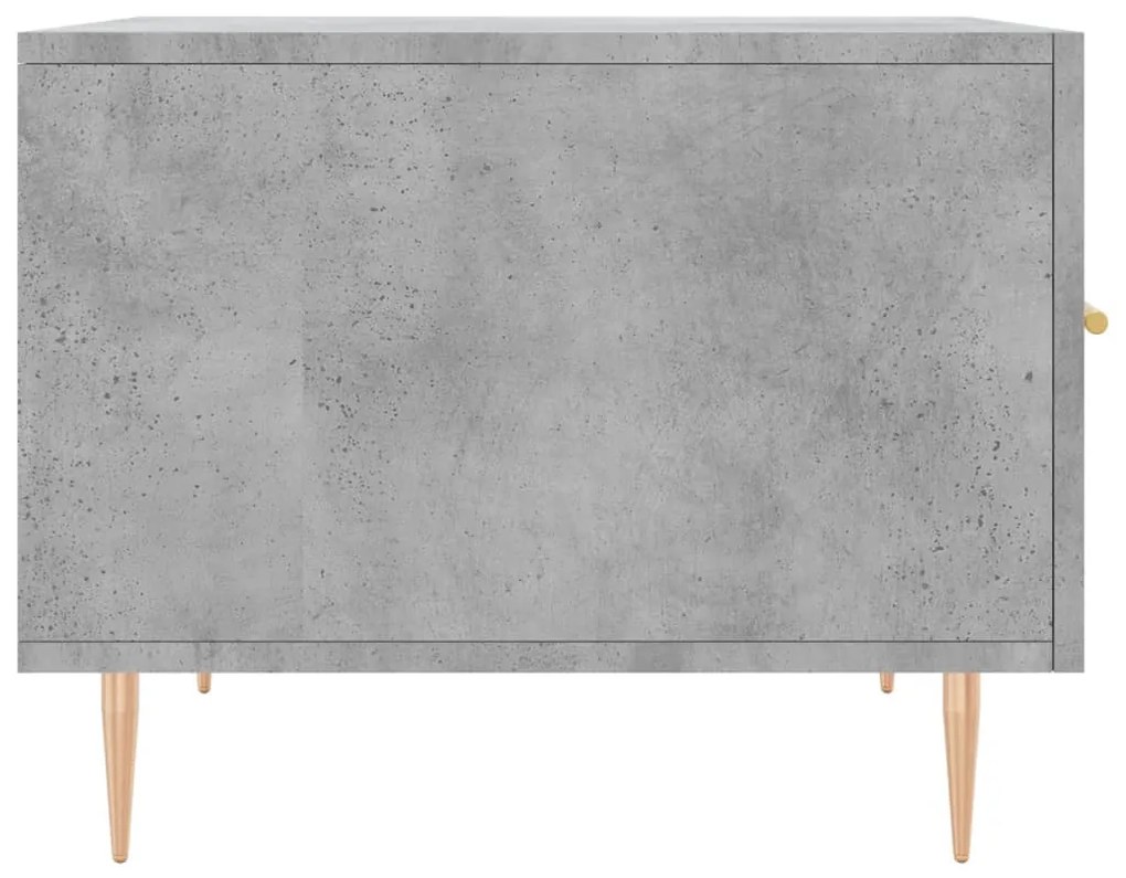 vidaXL Τραπεζάκι Σαλονιού Γκρι Σκυροδ. 50 x 50 x 40 εκ. Επεξεργ. Ξύλο