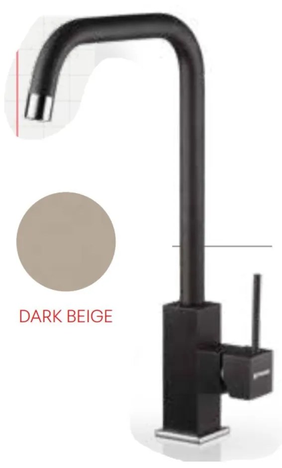 Pyramis 090947001 Μπαταρία Κουζίνας Πάγκου Dark Beige Adelita