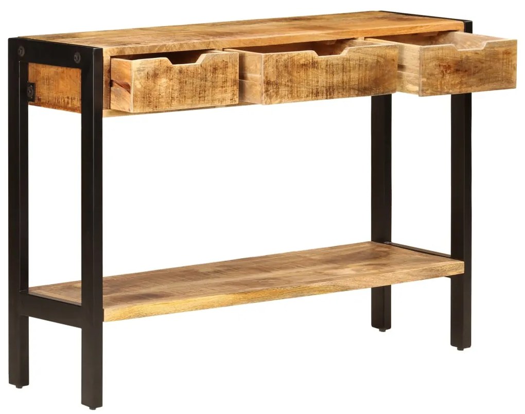 vidaXL Μπουφές με 3 Συρτάρια 110 x 35 x 75 εκ. από Μασίφ Ξύλο Μάνγκο