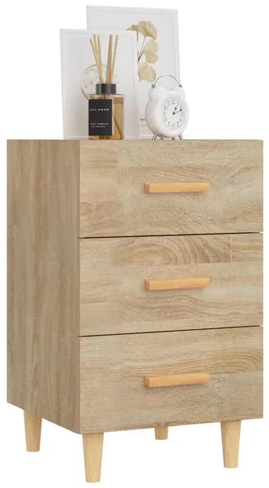 vidaXL Κομοδίνο Sonoma Δρυς 40 x 40 x 66 εκ. από Επεξεργασμένο Ξύλο