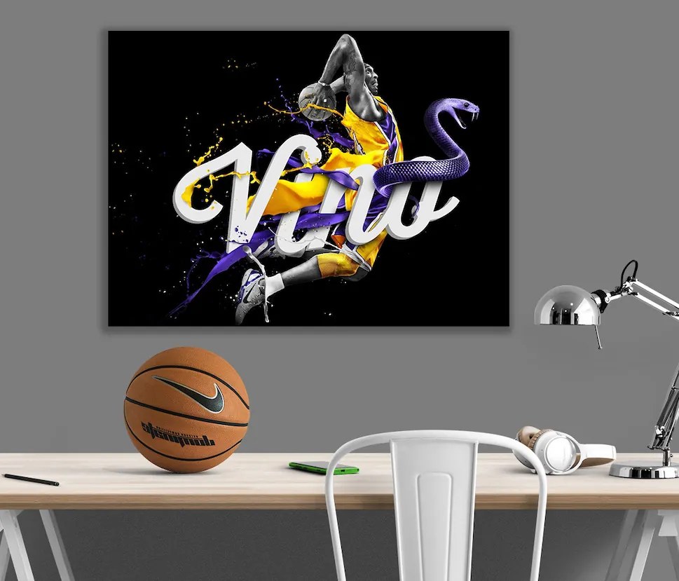 Πίνακας σε καμβά Black Mamba Kobe Bryant KNV1082 30cm x 40cm