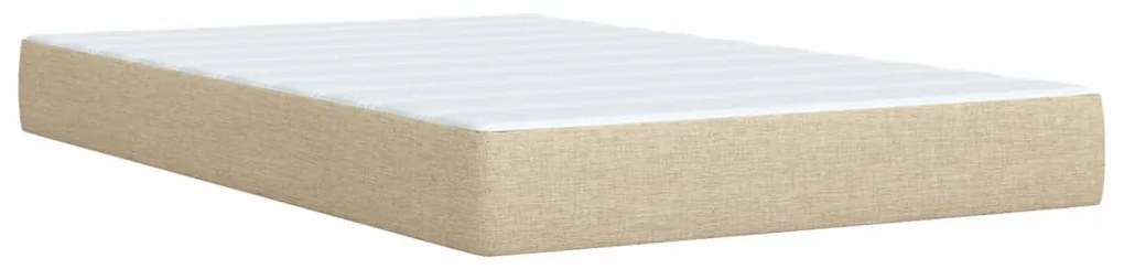 ΚΡΕΒΑΤΙ BOXSPRING ΜΕ ΣΤΡΩΜΑ ΚΡΕΜ 120X200 ΕΚ. ΥΦΑΣΜΑΤΙΝΟ 3289333